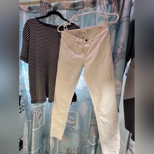 Mavi White Skinny Jeans Size 2